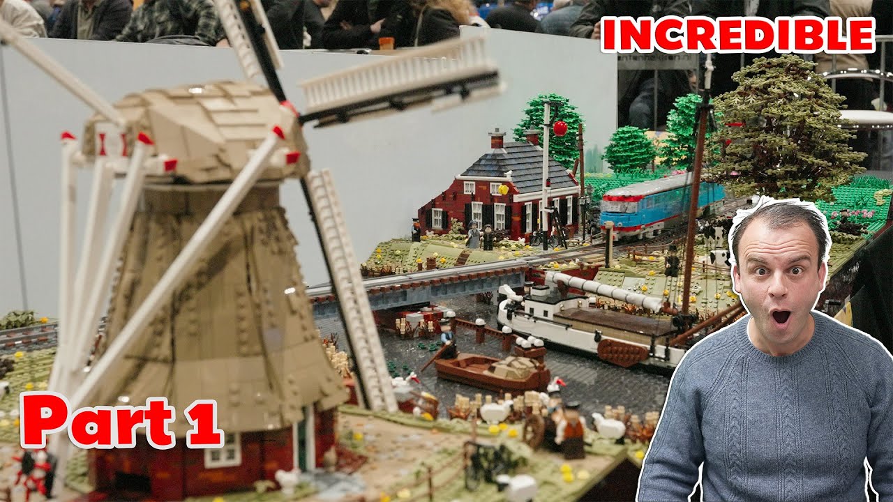 INCREDIBLE Dutch Train Layout | LEGO World 2025