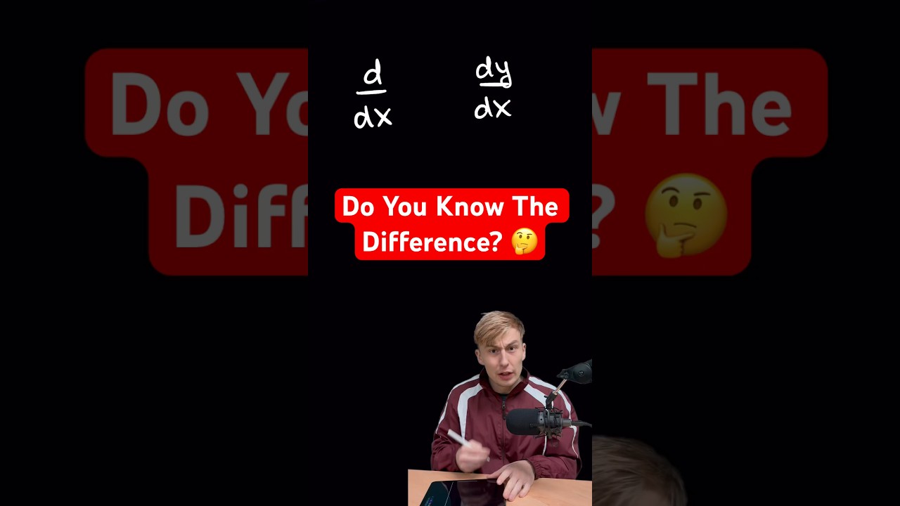 Разница между d/dx и dy/dx