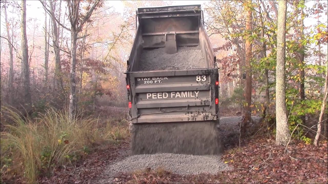 Crush&Run Gravel delivery and spreading 20 tons