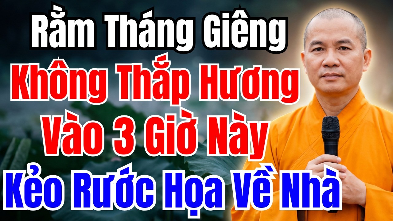 RẰM THÁNG GIÊNG : CẤM THẮP HƯƠNG VÀO 3 GIỜ NÀY – HỌA LỚN ẬP VÀO NHÀ