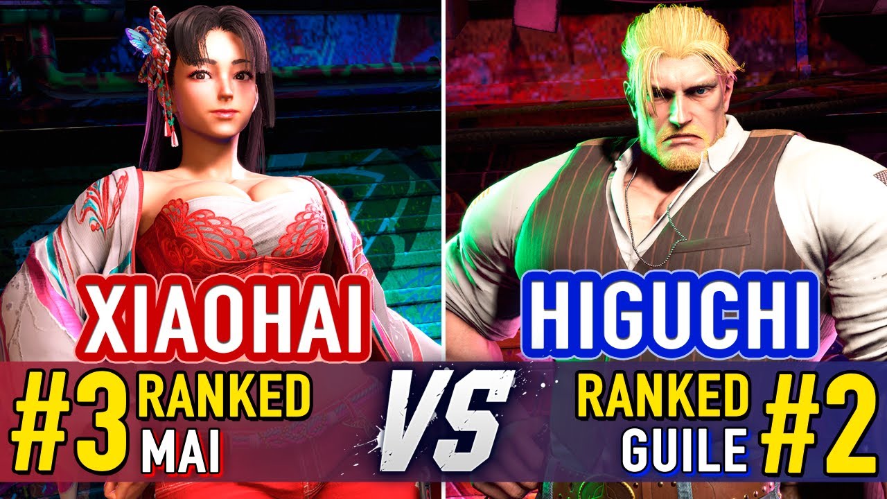 SF6 🤜 Xiaohai (#3 Ranked Mai) vs Higuchi (#2 Ranked Guile) 🤛 SF6 High Level Gameplay