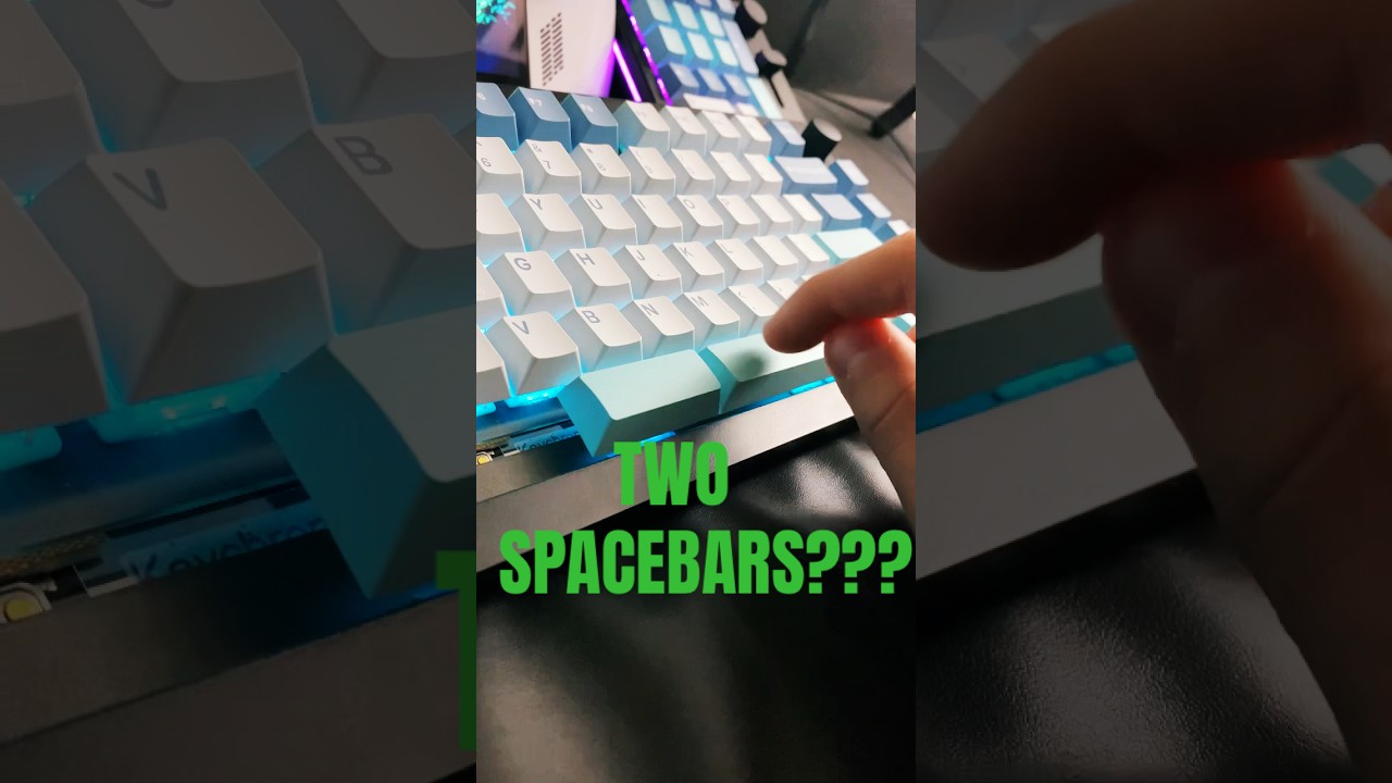 I tried weird spacebar mods, so you don&rsquo;t have too #gaming #shorts #keyboard