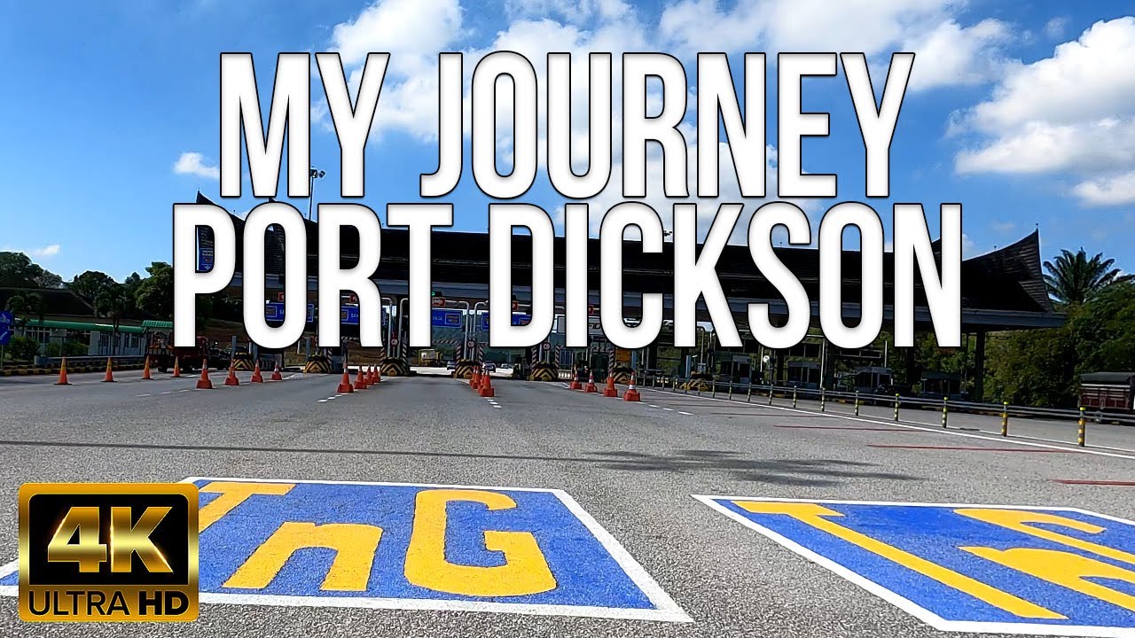Driving to beach town Port Dickson, MALAYSIA via the highway. 4K 60FPS