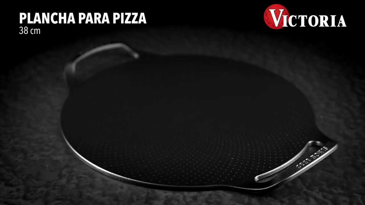 Plancha para pizza 38 cm de hierro fundido Victoria