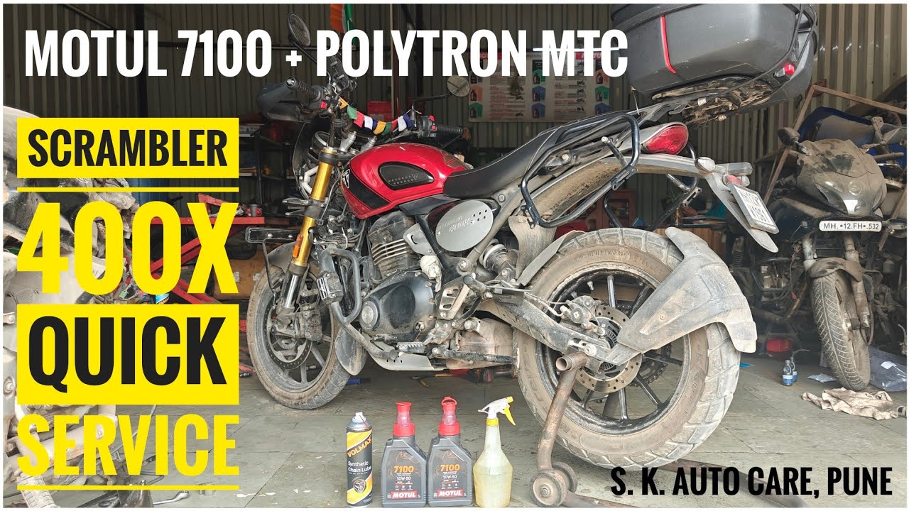 Triumph Scrambler 400X | Long Ride Prep, Motul 7100 + Polytron MTC, Brakes OH | DNA VLOGS