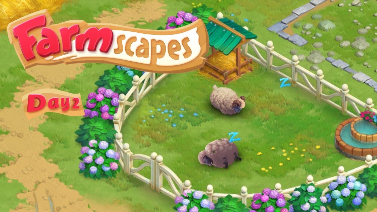 Farmscapes - Day 2: Sheep Pen Unlocked - Meet the 2 Sheeps!