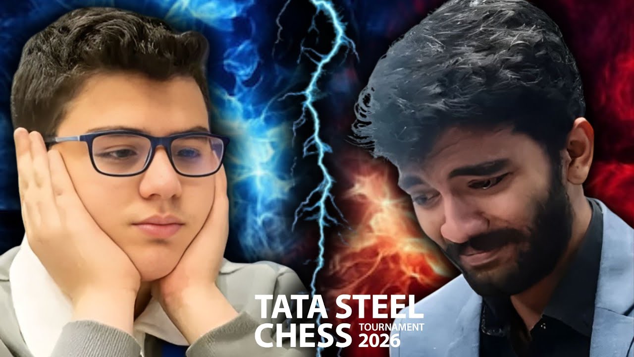 !!!ESTE NIÑO ESTÁ A OTRO NIVEL🤯💥!!! | Y EL CAMPEÓN MUNDIAL SUFRE😱💥 | (Tata Steel 2026 - ronda 9).