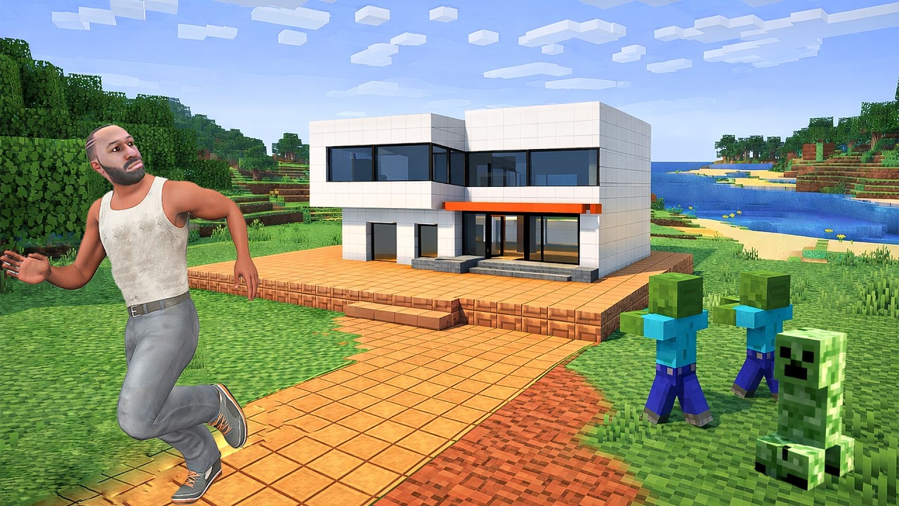 FRANKLIN FOUND A MINECRAFT WORLD INSIDE HIS SWIMMING POOL in Indian Bikes Driving 3D