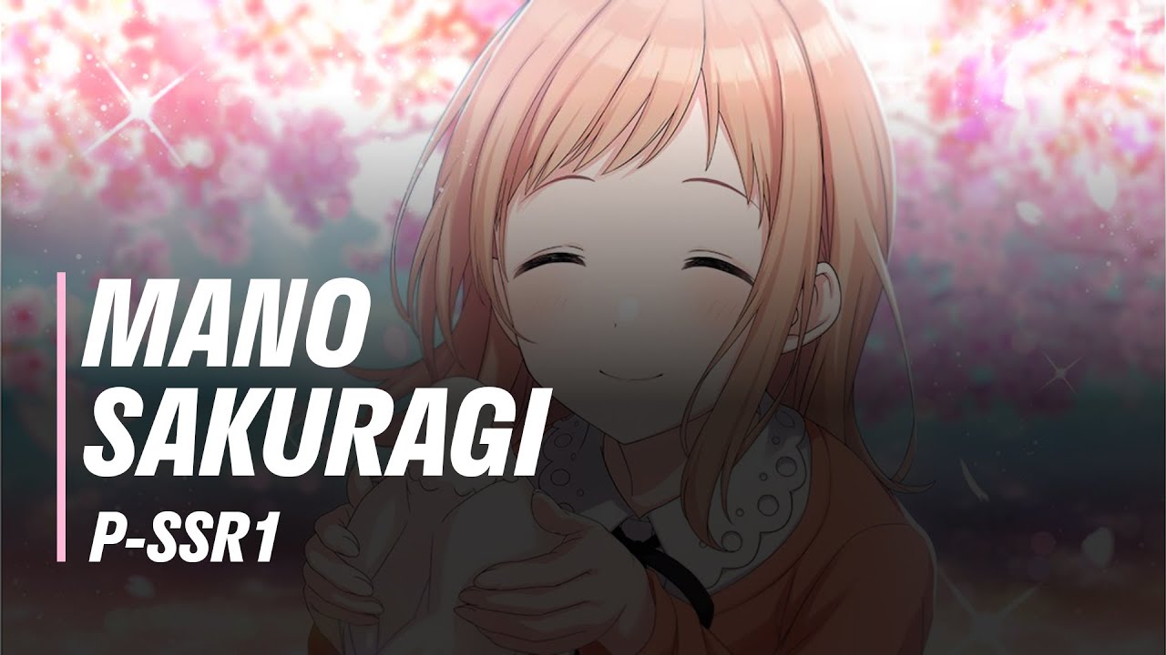 [ENG] Mano Sakuragi pSSR1 [ほわっとスマイル] (Gentle Smile) - IDOLM@STER Shiny Colors