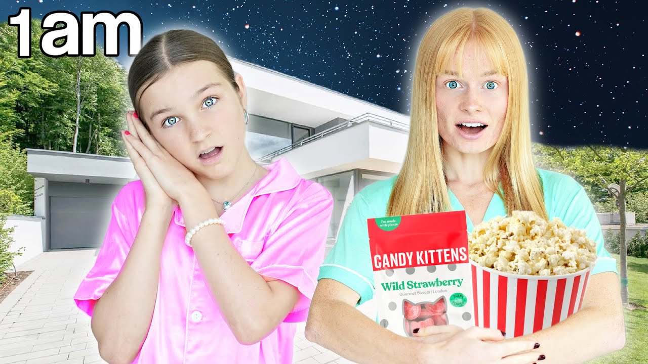 Sleepover With Little Sister in NEW HOUSE