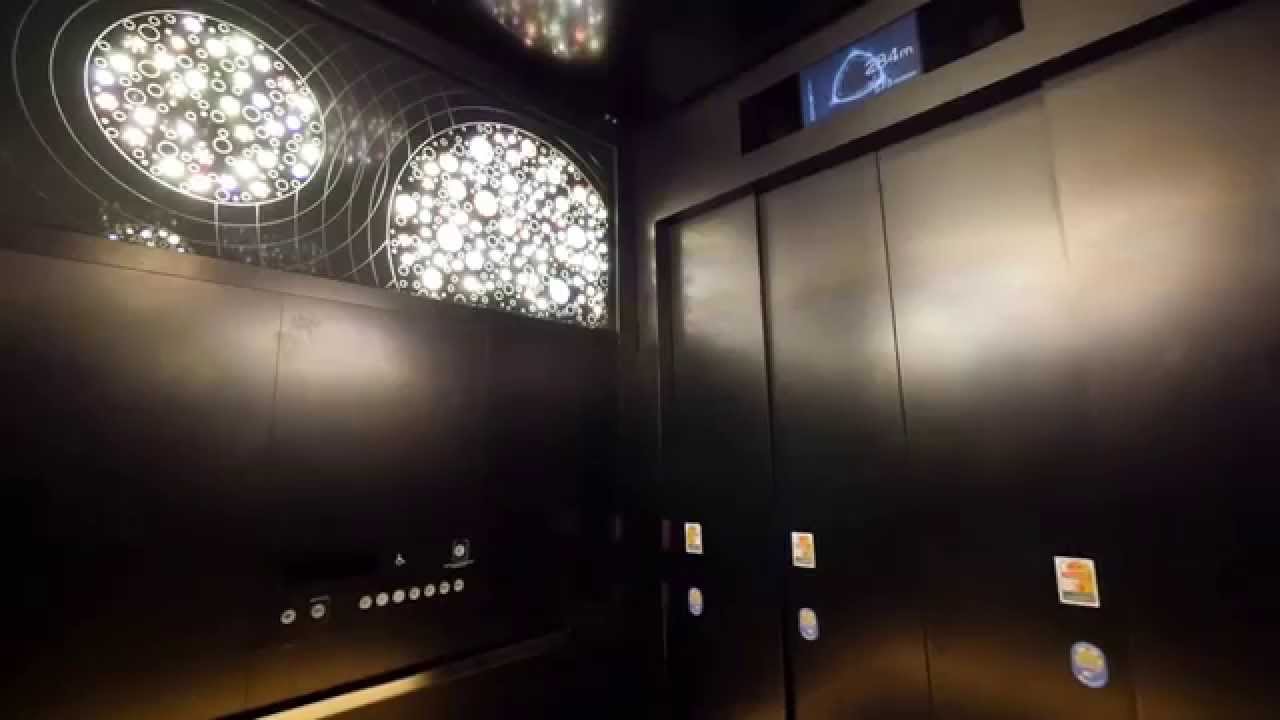 2015/1/30東京スカイツリー4F→フロア350へ（夏模様エレベーター）