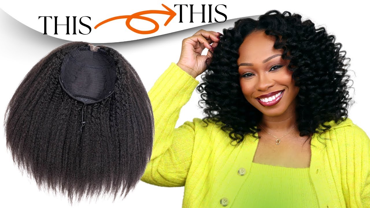 Easiest 1 minute Install!! HOW I STYLE MY HALF WIG. Ft. HerGivenHair