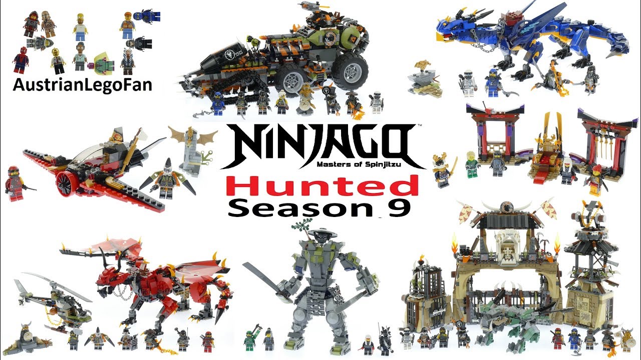 All Lego Ninjago Season 9 Hunted Sets Summer 2018 - Lego Speed Build Review
