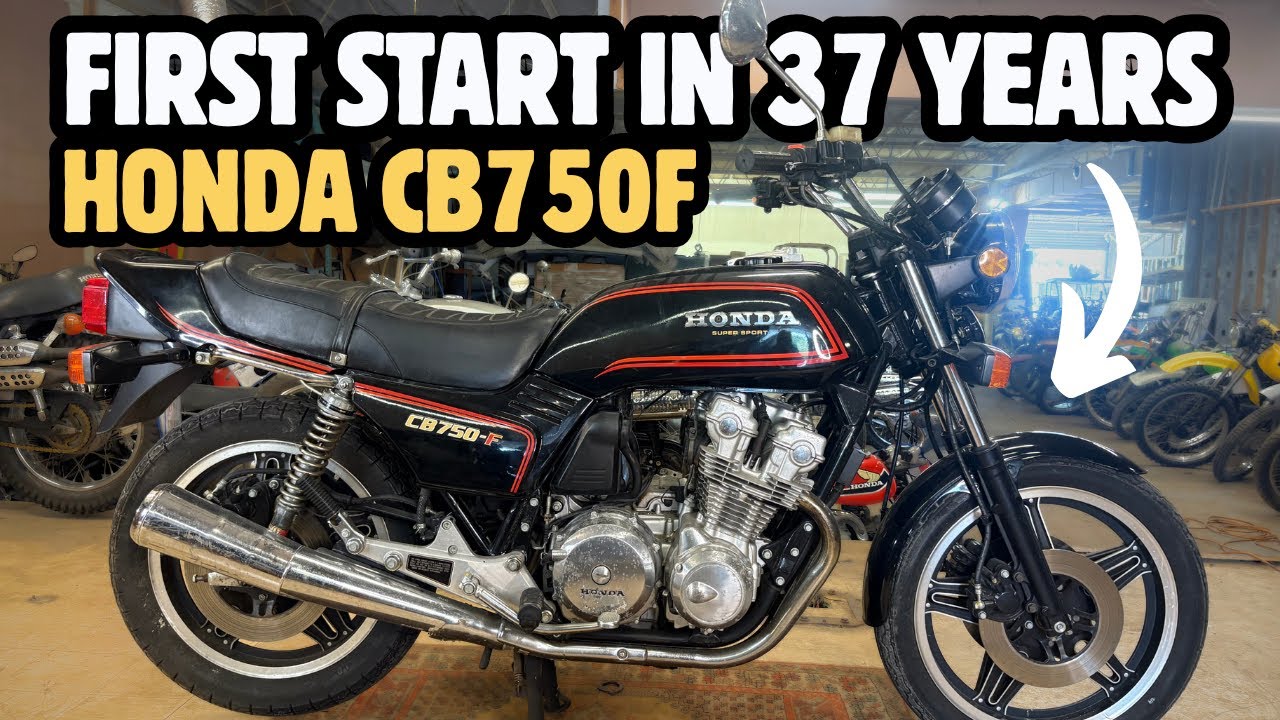 1980 Honda CB750F   First Start in 37 Years