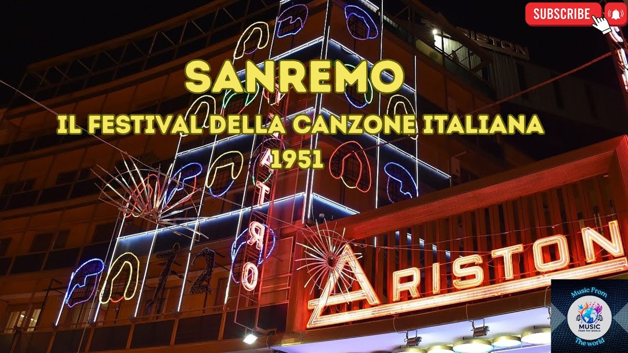 SANREMO - LA NASCITA DEL FESTIVAL DELLA CANZONE ITALIANA