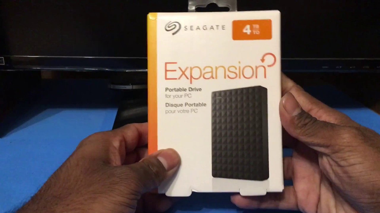 Seagate 4TB Expansion Portable Drive STEA4000400 UNBOXING