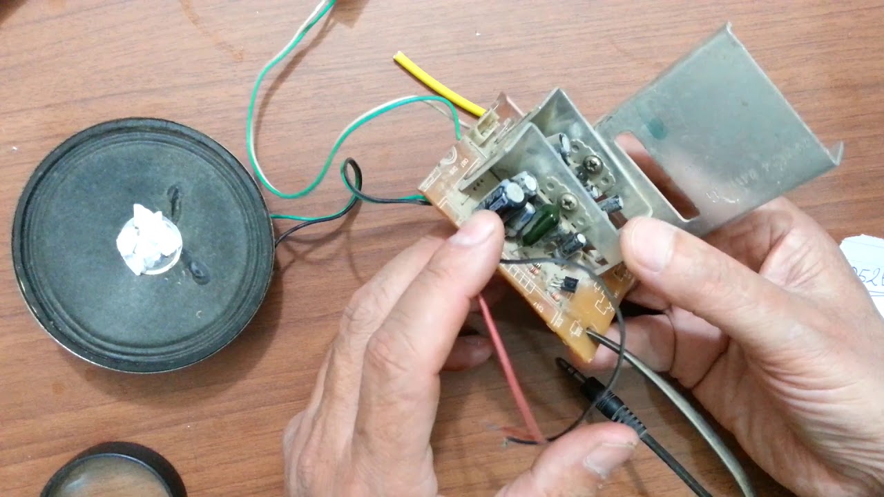 كيف تحدد دخول اي مكبر صوت ومعرفة مكان السماعات والقطب السالب والموجب له