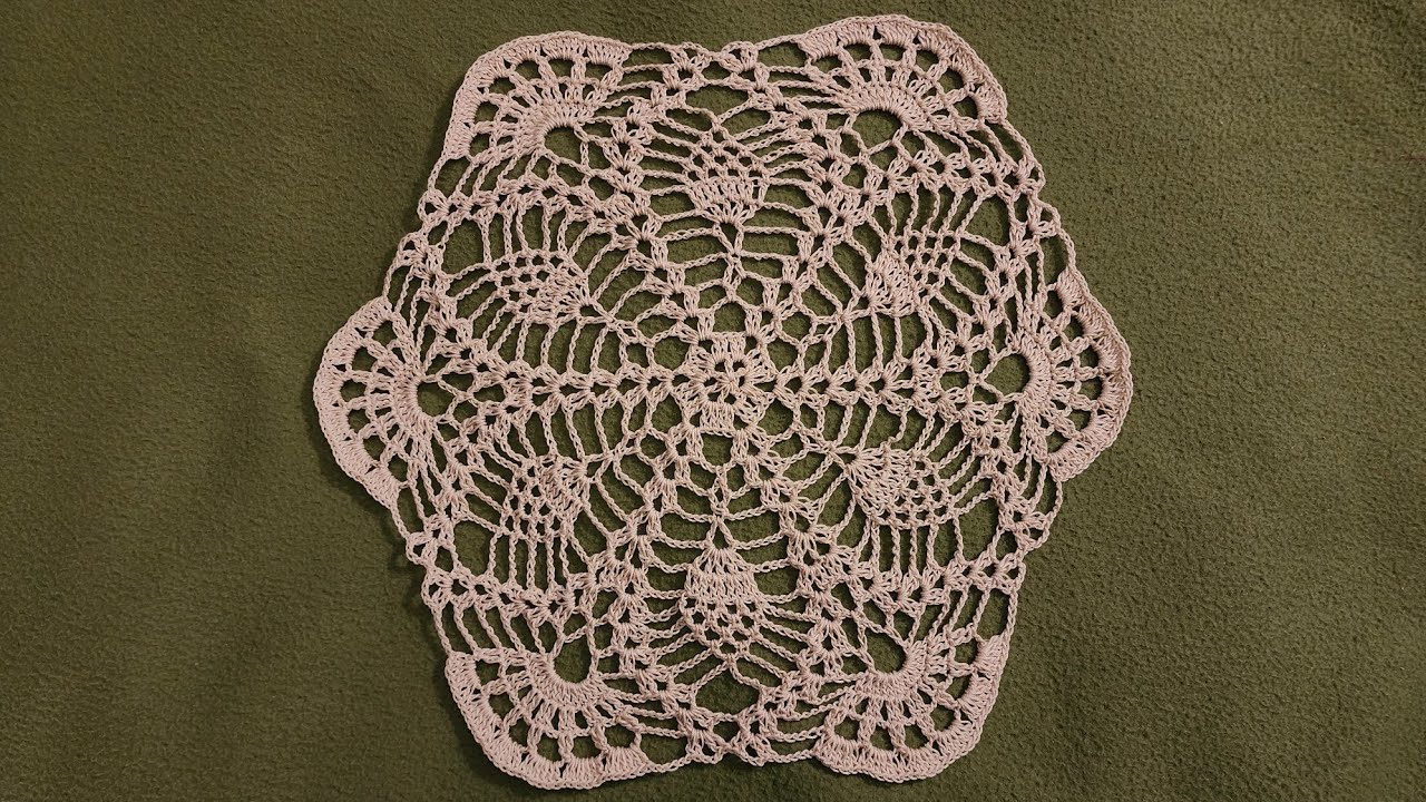 Part 1 - Pineapple Lace Doily - Crochet Tutorial!