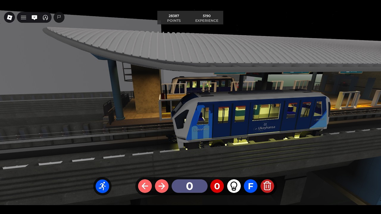 Roblox SKLRT / Driving the Ukeyhansa Skytrain 1 car