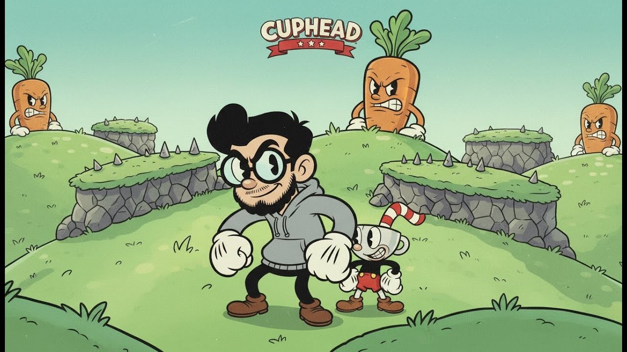 Mi primera partida CUPHEAD... (P3ndej0 no dura nada)