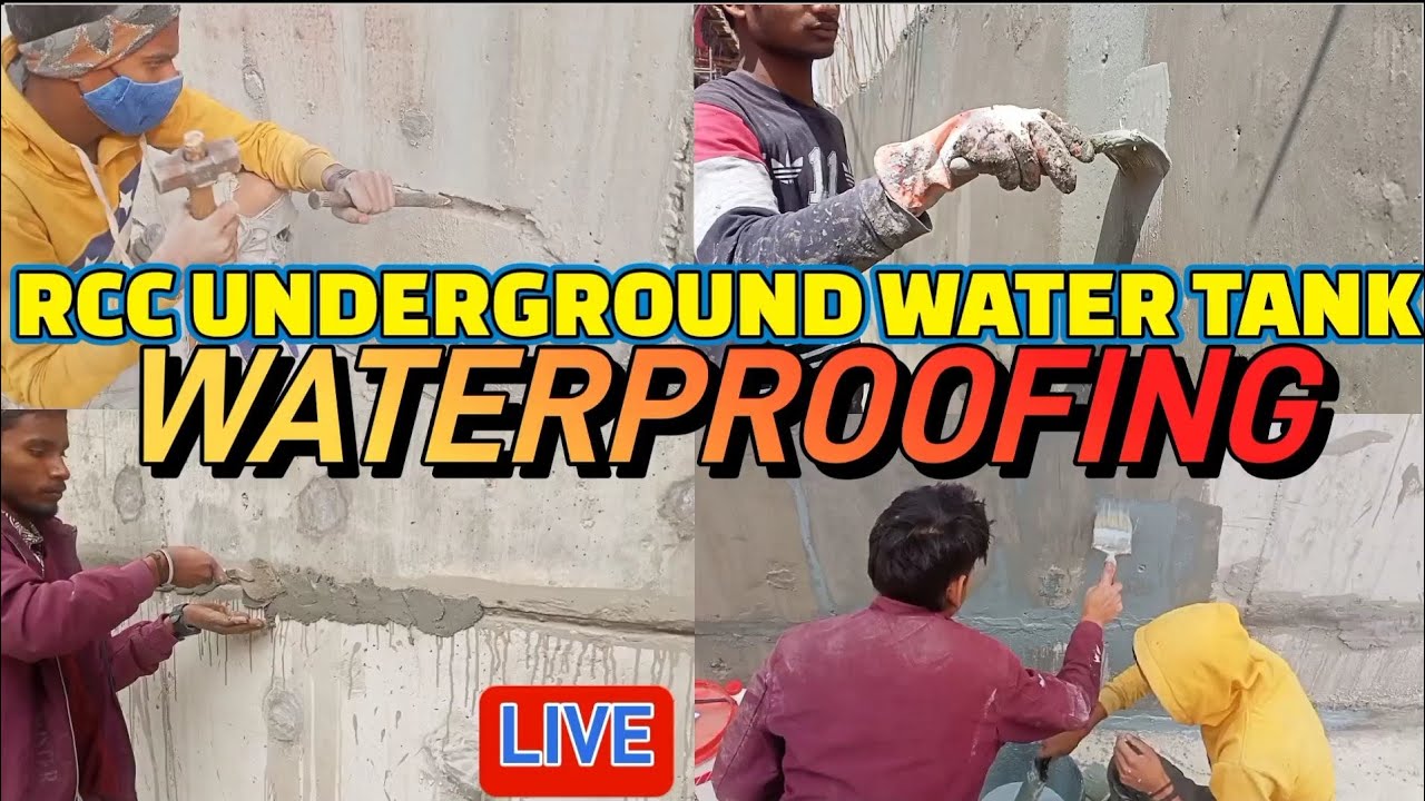 😱 RCC Waterproofing 👷&zwj;♂️ RCC Water Tank Waterproofing 🌏👷&zwj;♂️ Retaining wall Waterproofing