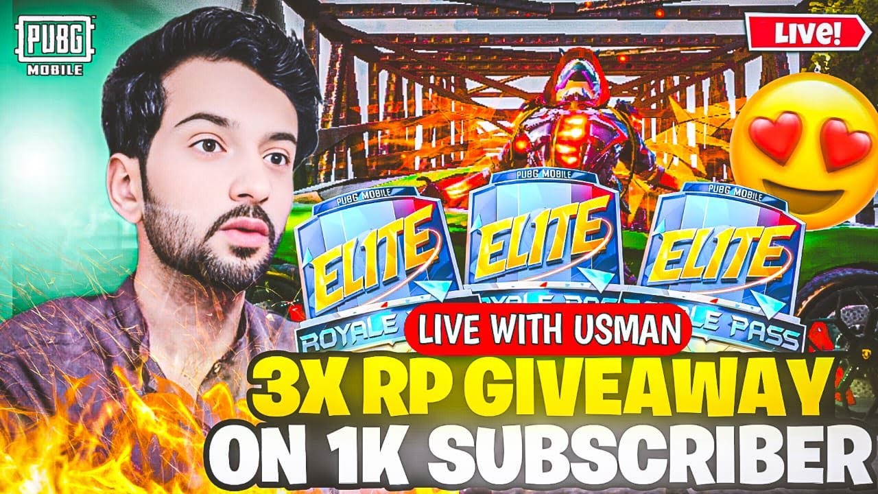 🎁 3 Royal Pass Giveaway LIVE | Subscribe & Win RP | PUBG Mobile