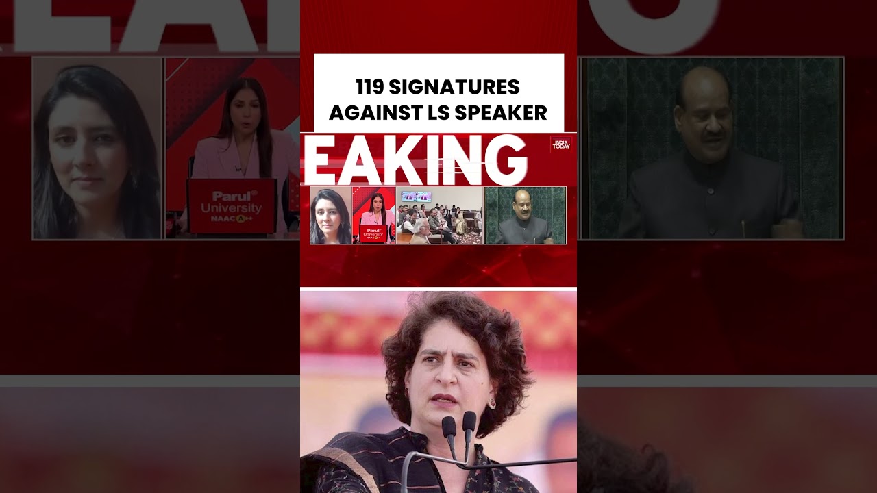 Opposition Pushes Motion to Remove #loksabha Speaker | 100+ Signatures Collected