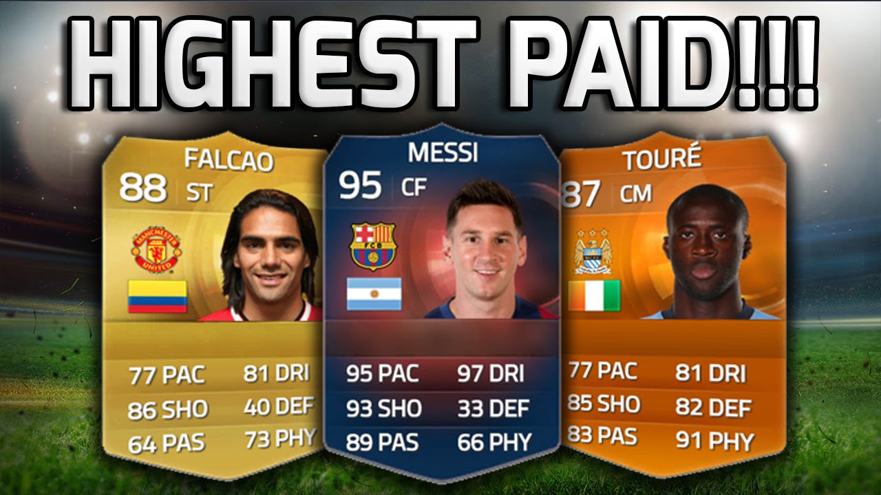 FIFA 15 - THE HIGHEST PAID PLAYERS IN THE WORLD - A Fifa 15 Squad Of Players With The Highest Wages