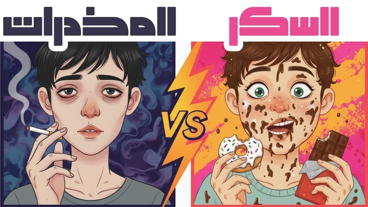 السكر أم المخدرات… أيهما أخطر على دماغك؟