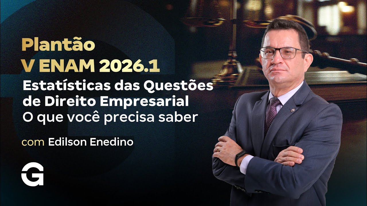 V ENAM 2026.1 | Plantão Estatísticas das Questões – Direito Empresarial