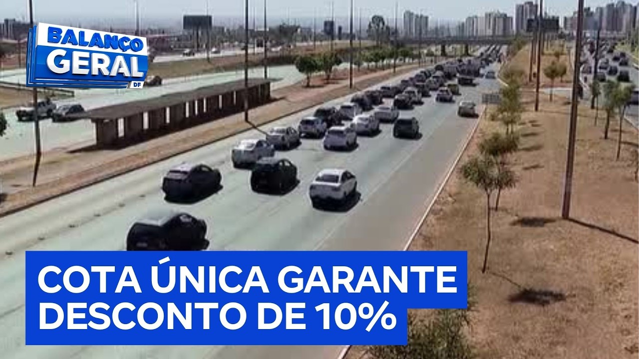 IPVA 2026 vence a partir de segunda-feira para placas 1 e 2 no DF | Balanço Geral DF