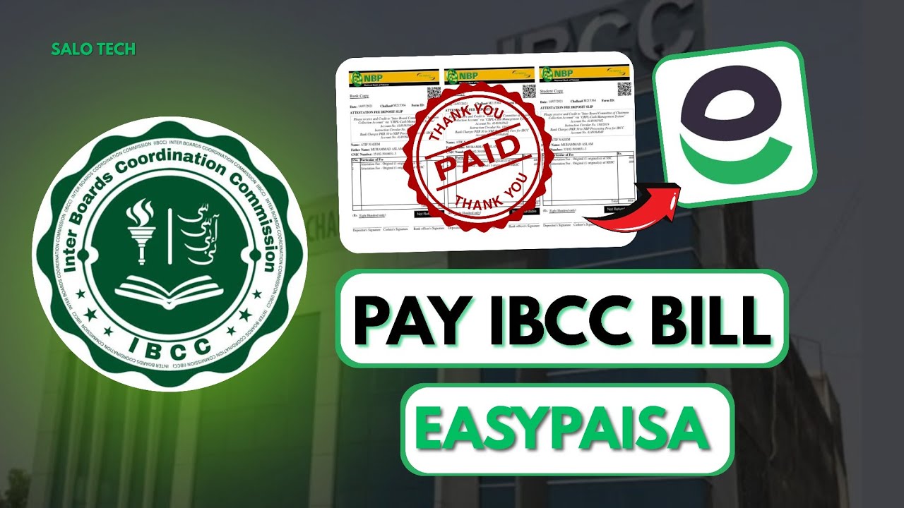 How To Pay IBCC Bill Through Easypaisa | Online IBCC Fee Payment 2025