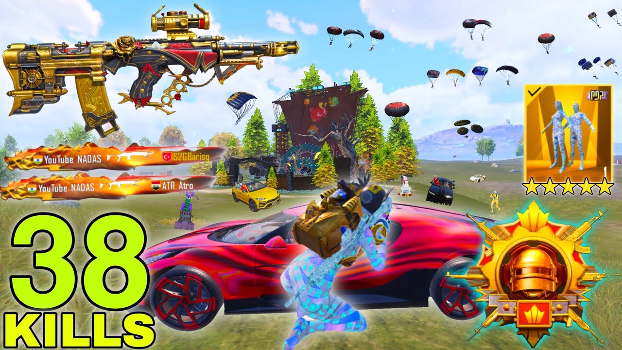 38 SOLO KILLS!😍 KING OF MG3 BEST GAMEPLAY🔥Blue MUMMY SET😈PUBG MOBILE