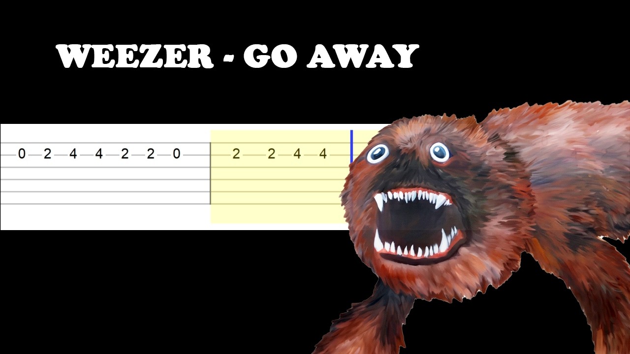 Weezer, Best Coast - Go Away (Easy Guitar Tabs Tutorial)
