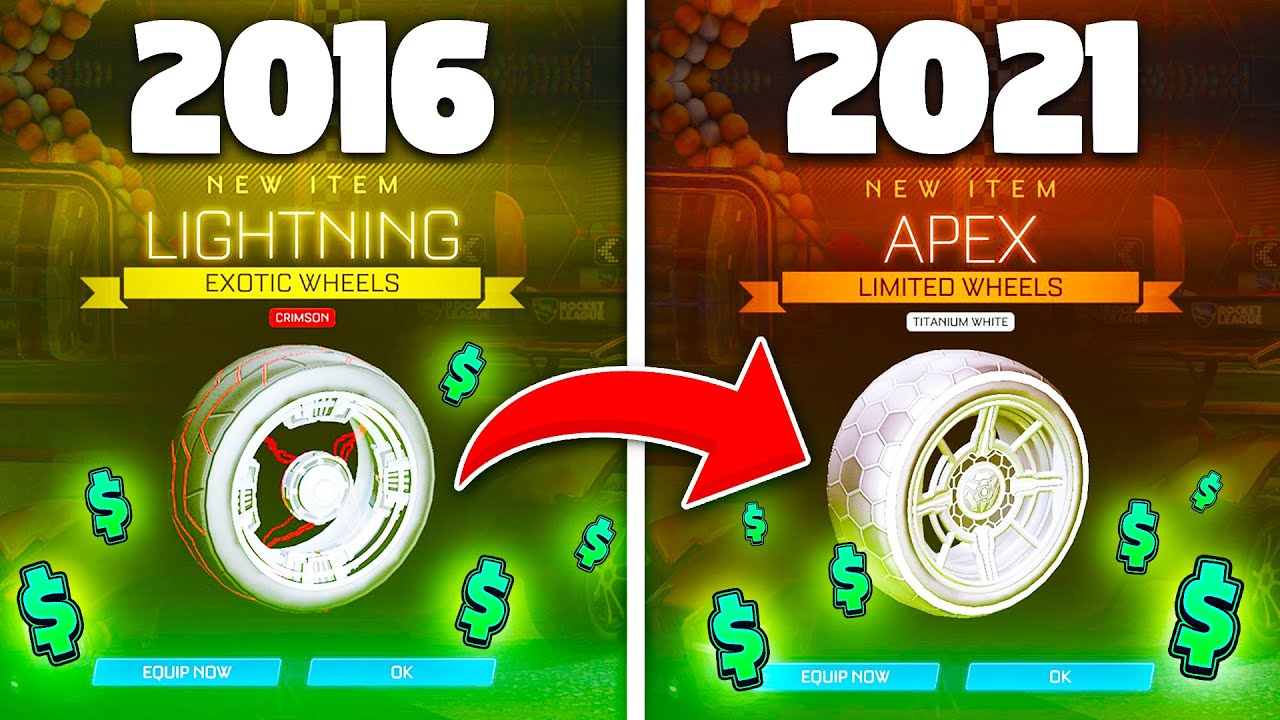 Most EXPENSIVE Items On Rocket League From 2016 To 2021