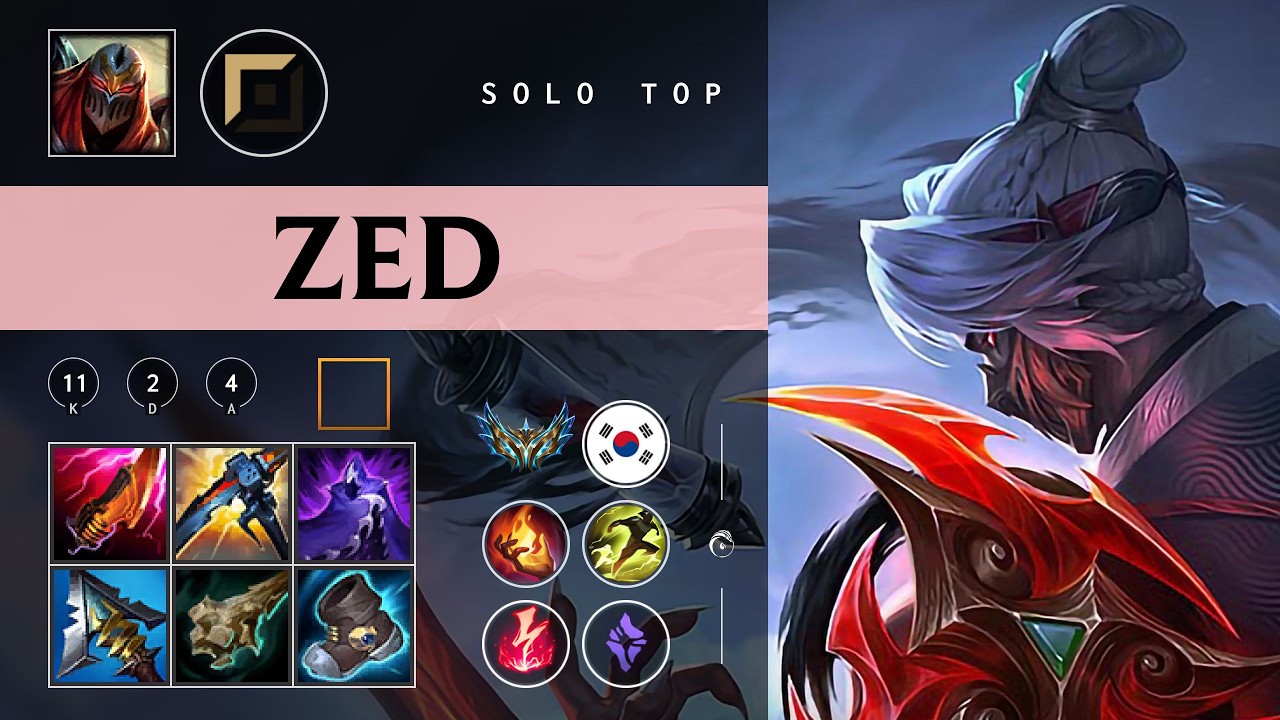 Zed Top vs Kennen - KR Challenger Patch 26.03