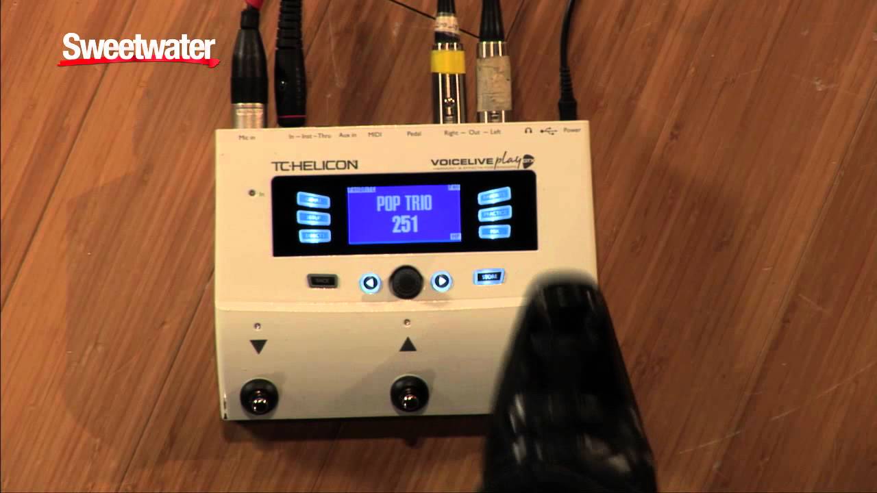 TC Helicon VoiceLive Play GTX Guitar and Vocal Effects Processor and Looper Pedal - Sweetwater Sound
