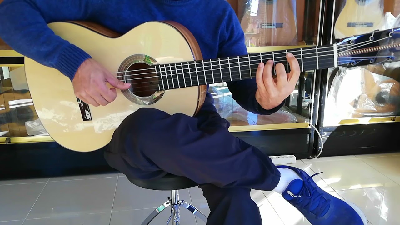 Juan Montes Rodriguez Wooden Pegs  flamenco guitar  sound test