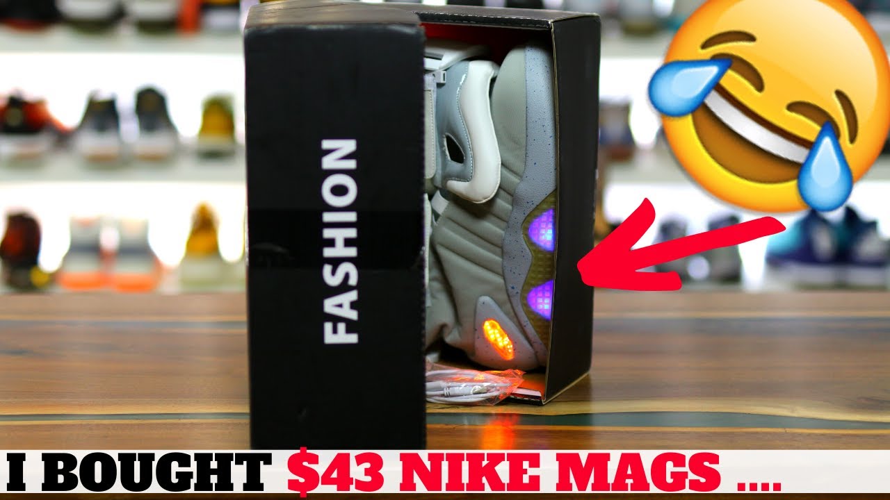 I BOUGHT $43 FAKE NIKE MAG SHOES, THIS IS WHAT I GOT...😂😂