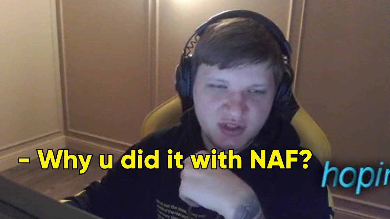 s1mple about NAF situation