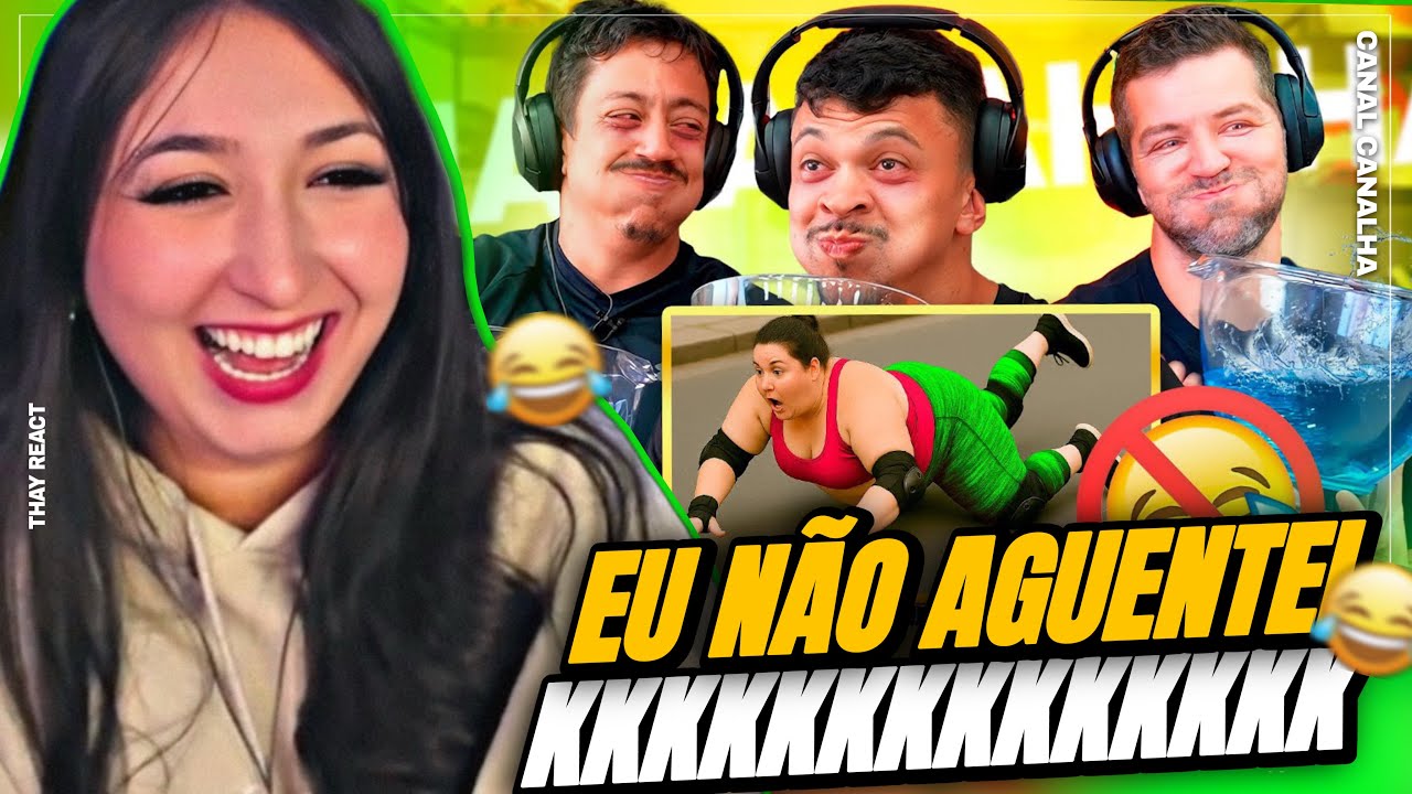 THAY REACT: TENTE N&Atilde;O RIR PROIBID&Atilde;O COM &Aacute;GUA NA BOCA 😂💦 #4 (Ft. Renato Albani & Victor Sarro)
