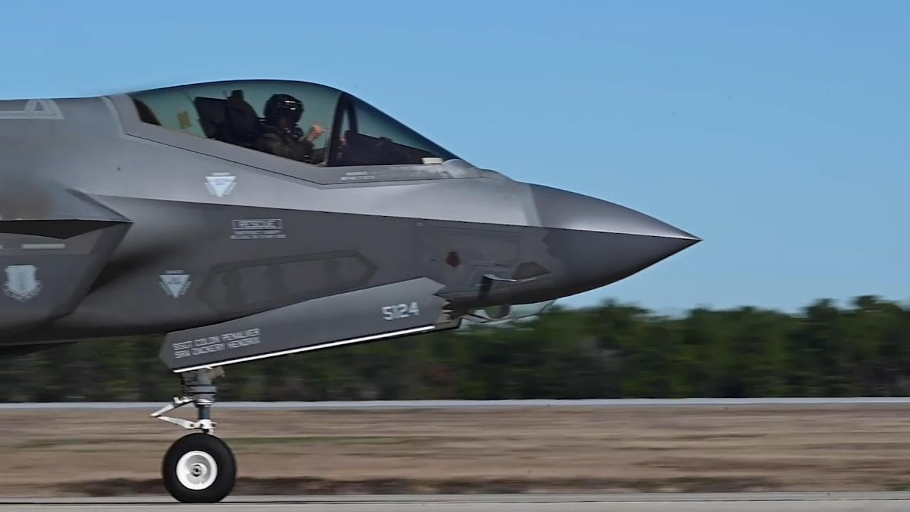 20-front takeoff at Eglin Air Force Base, Florida
