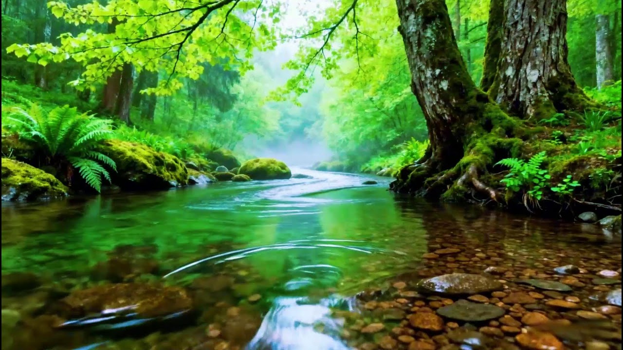 Forest Stream Sounds and Birdsong, 8 Hour of Nature Sounds for Sleep and Relaxation