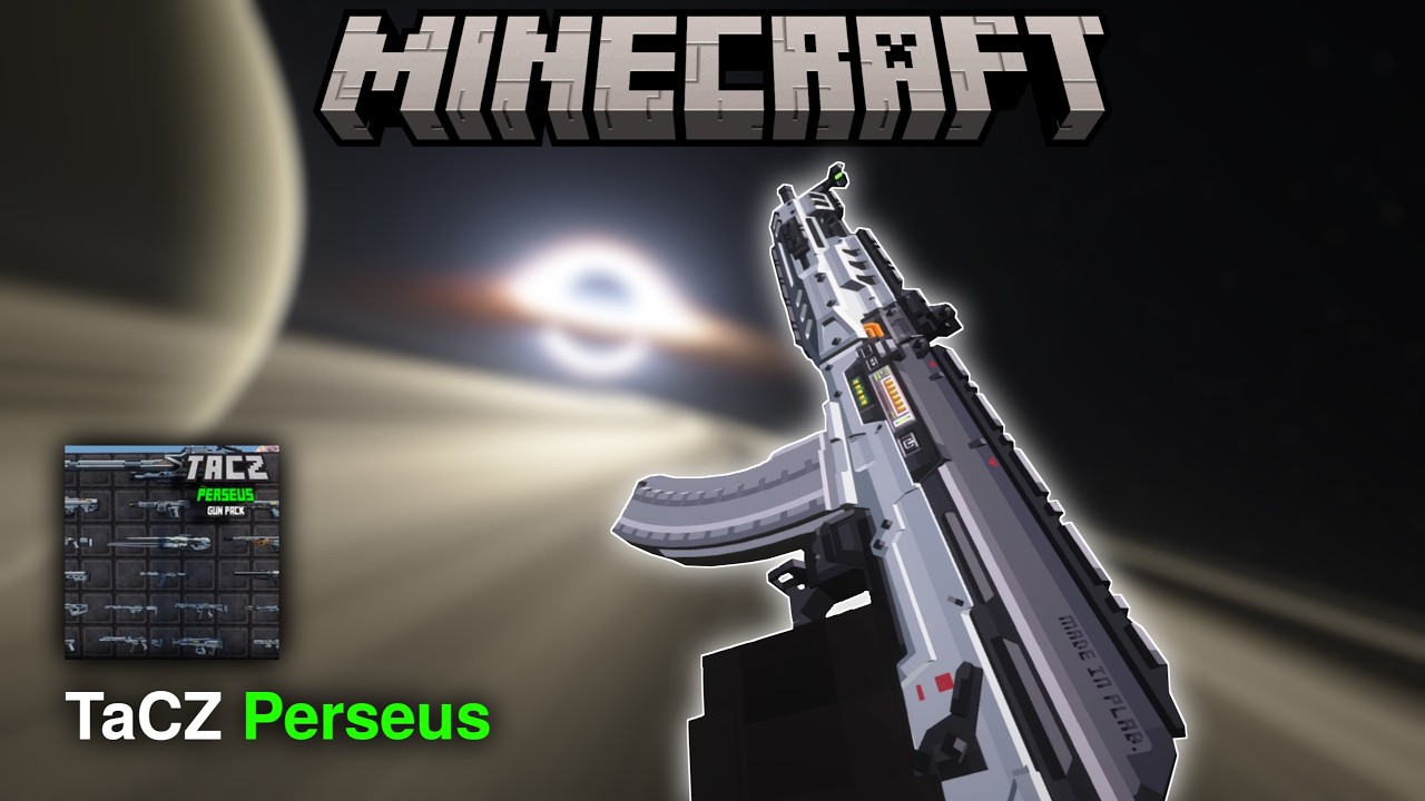 Minecraft TaCZ Perseus Gunpack - All Weapons Showcase | v3.2 | By aaanjuinami