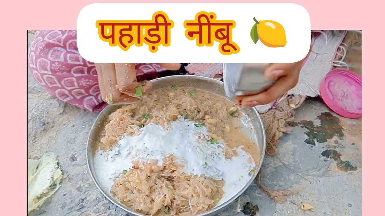 हमने बनाया आज पहाड़ी नींबू ,नींबू निकलते वक्त गिरा बहुत नीचे और देखिए आगे क्या हुआ ।