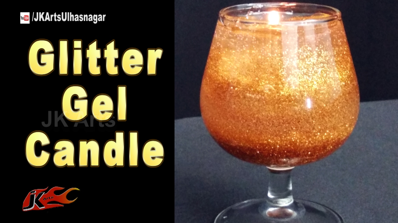 DIY Glitter Gel Candles | How to make | JK Arts 1170
