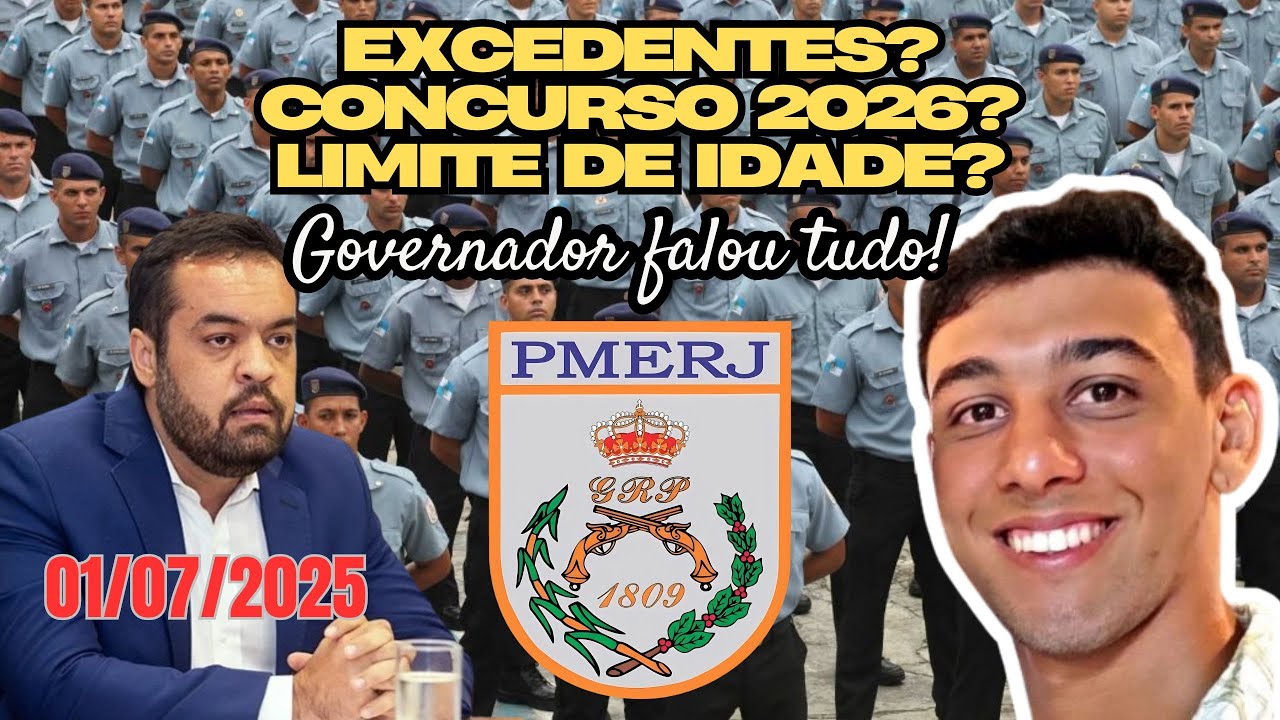 GOVERNADOR CLAUDIO CASTRO FALA TUDO SOBRE O CONCURSO DA PMERJ [01/07/2025]