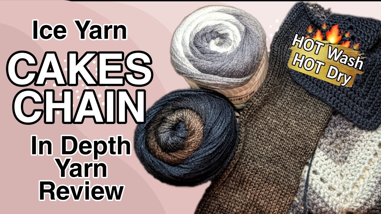 Cakes Chain Review | Ice yarn Review | Knitting Machine Yarn Review