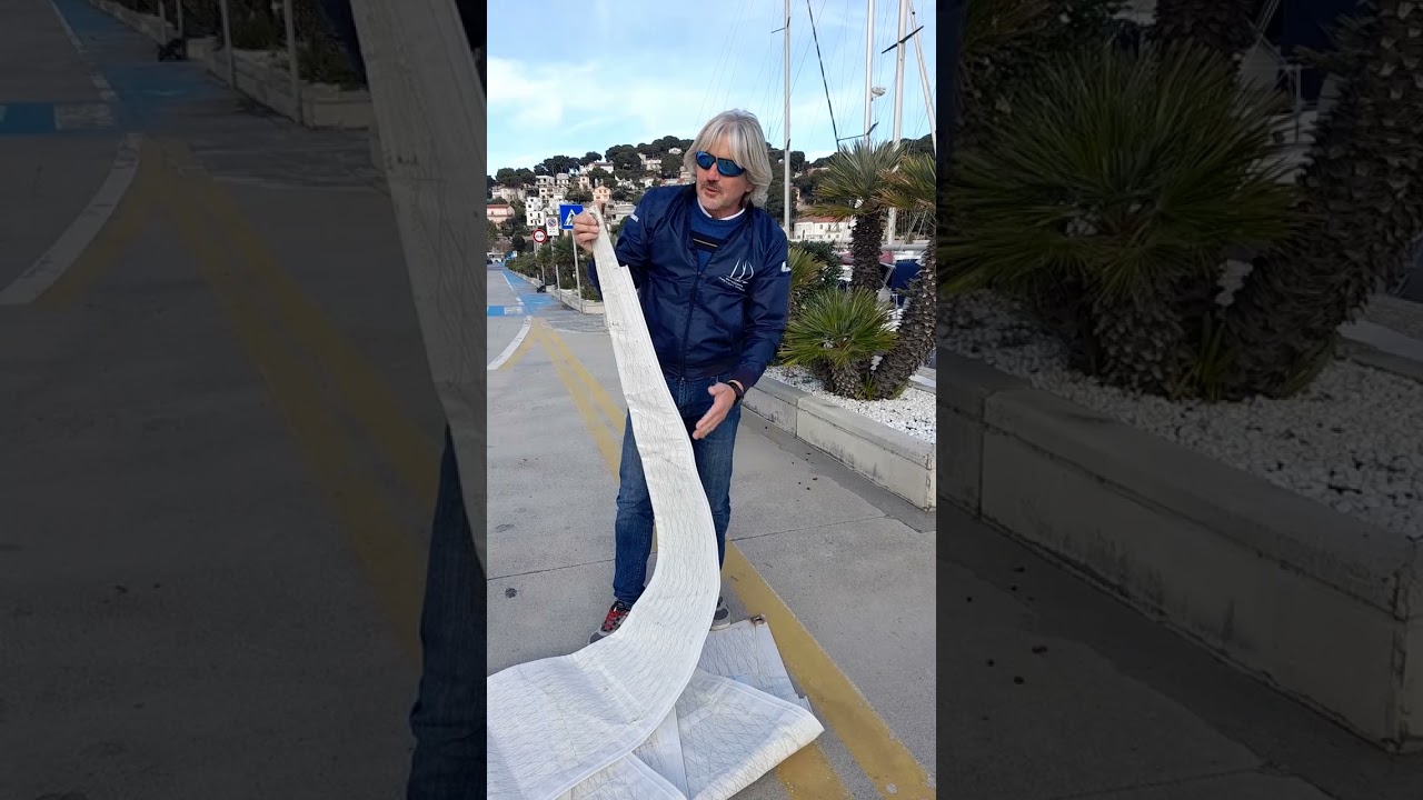 come si piega una vela
