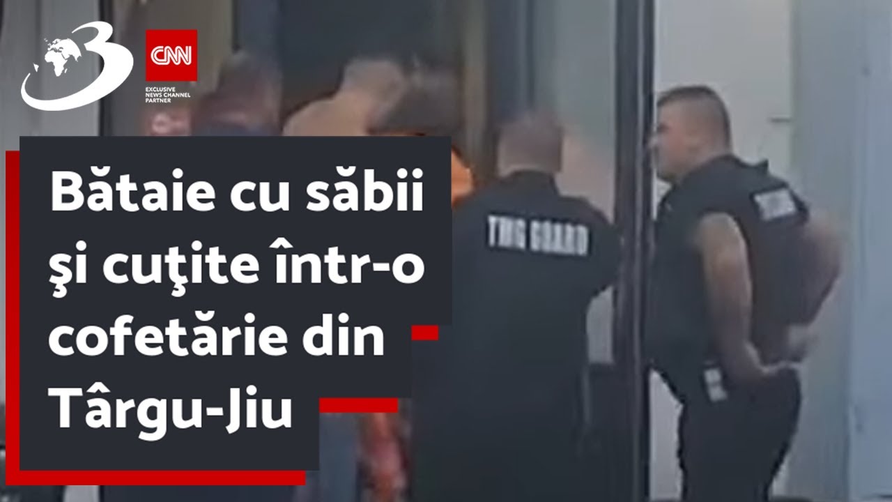 Bătaie cu săbii şi cuţite într-o cofetărie din Târgu-Jiu